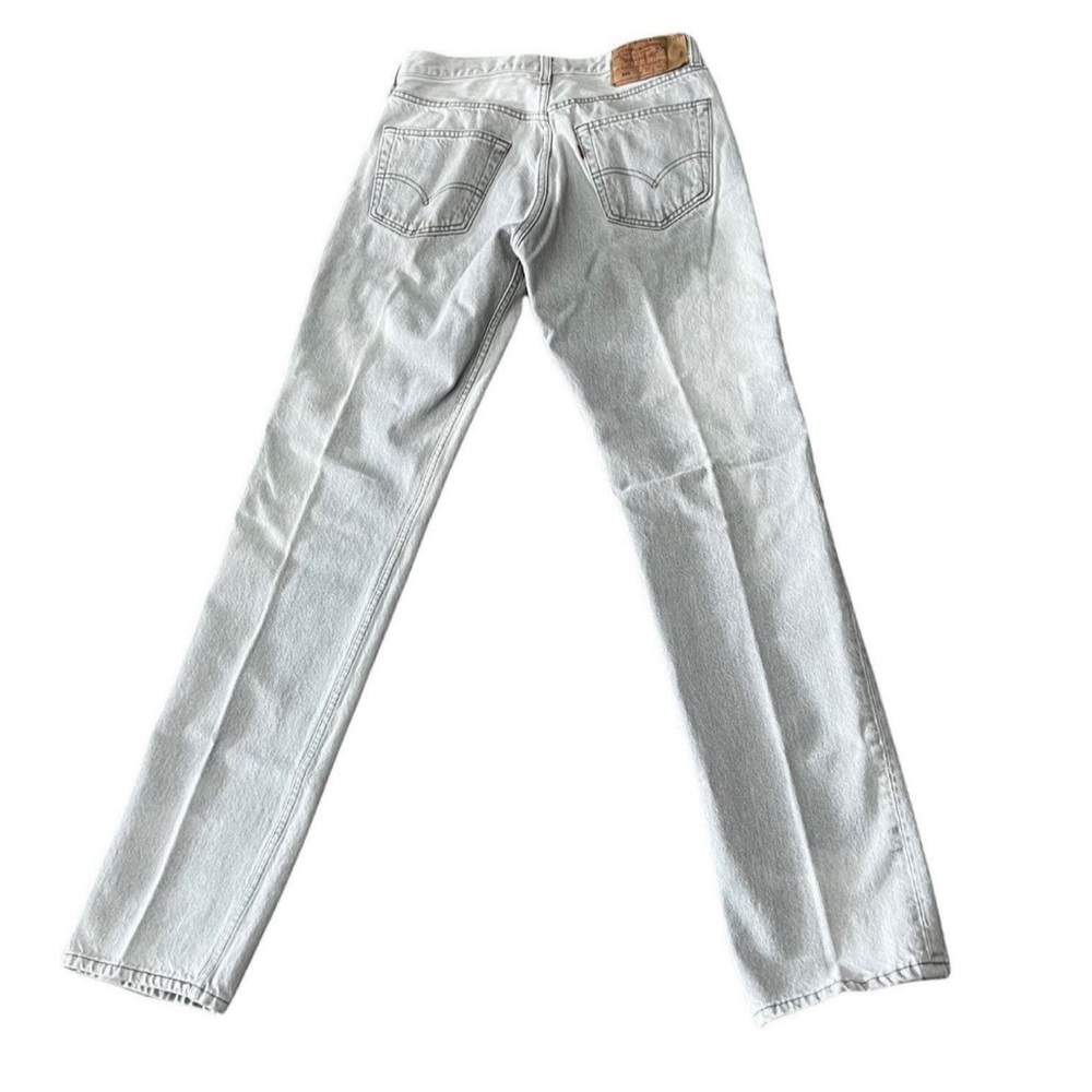1990s LEVIS Stonewash Grey Vintage Jeans // Size 33 (actual fit is 31” Waist)